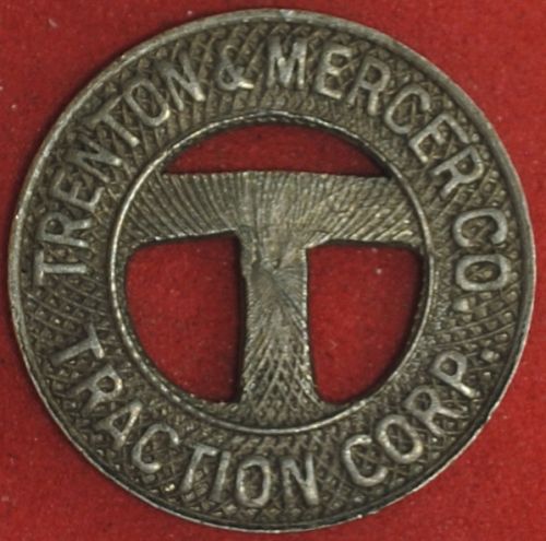 Trenton & Mercer Co., Traction Corp. (New Jersey) Fare Token NJ 885A