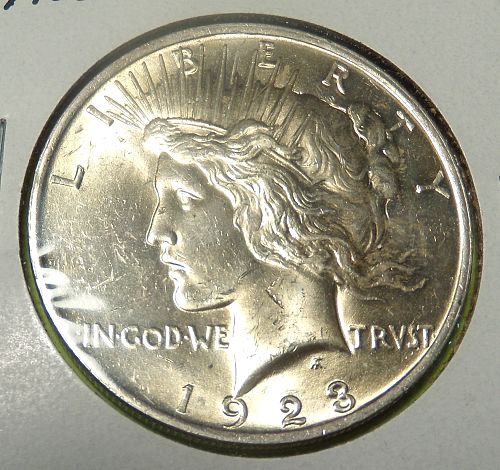 1923 Peace Dollar  MS62  #$-1923-1
