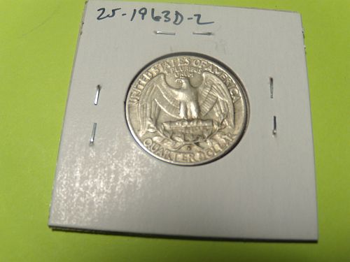1963D Washington Quarter  #25-1963D-2