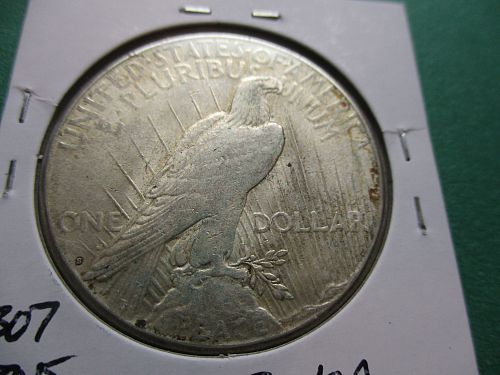 1923-S  VF20 Peace Dollar.  Item: DP 23S-10.