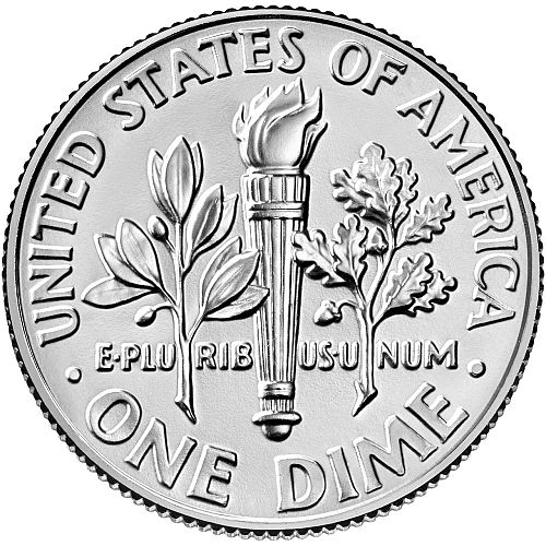 2023-D 10 Cents - Roosevelt Dime - Uncirculated from Mint Roll