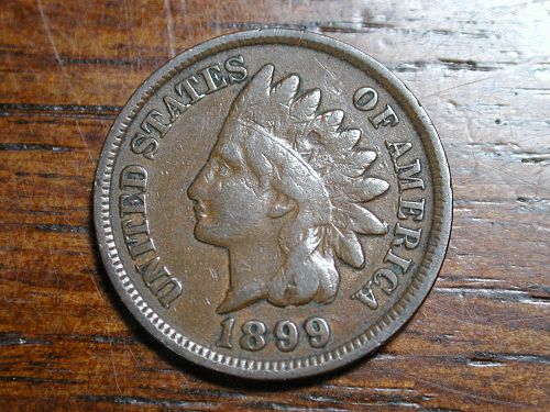 1899 Indian head penny cent NICE