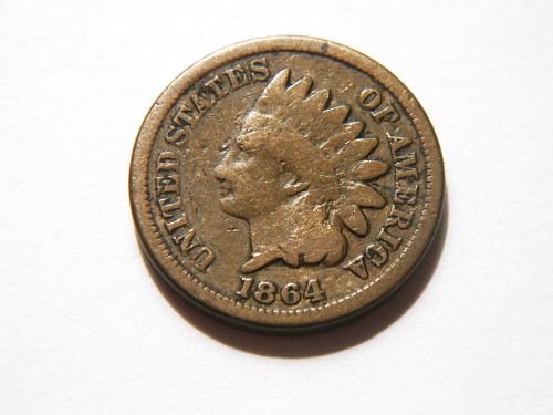 1864 Copper Nickel Indian Head Cent