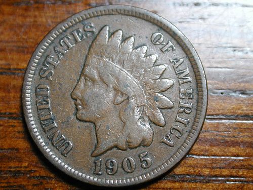 1905 Indian head penny cent  NICE