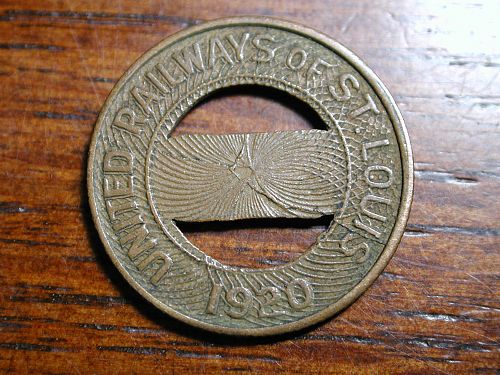 1920 United Railways St. Louis Token NICE