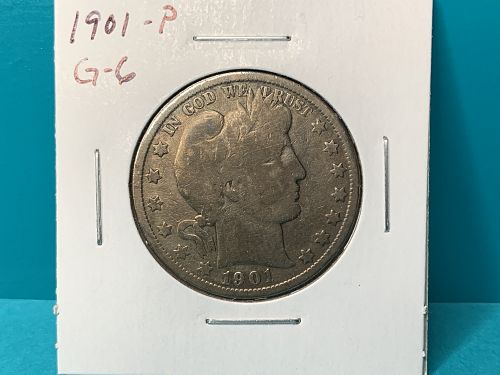 1901-P Barber Half Dollar