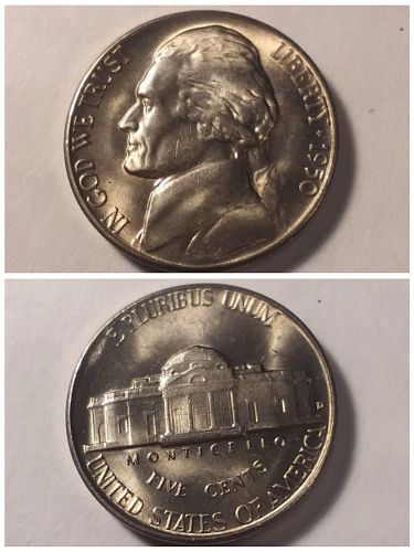 Uncirculated 1950D Jefferson Nickel (#3)
