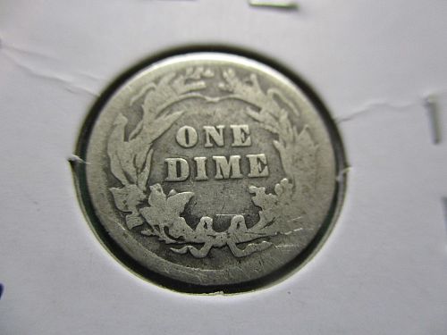 1908  Barber Dime.  Item: 10 B08-04.