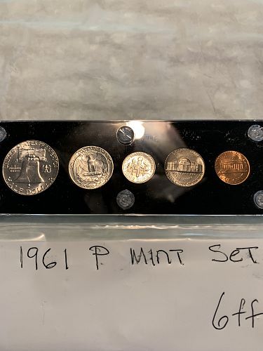 1961 P mint set item-6ff uncirculated