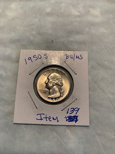 1950 S Washington quarter item-139 MS+ uncirculated