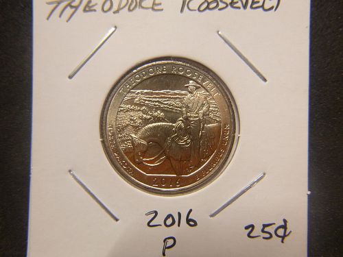 2016 P Theodore Roosevelt America The Beautiful Quarters