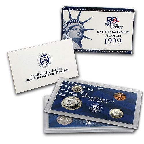 1999-S U S Mint Proof Set: 9 Piece Set