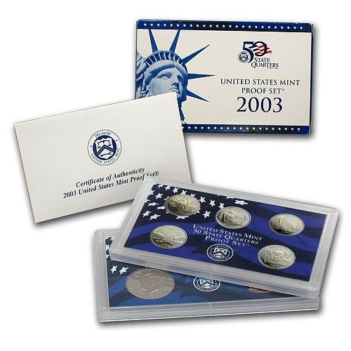 2003-S US Mint Proof Sets: 10 Piece Set