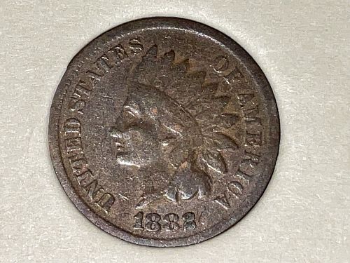 1882 p indian head penny