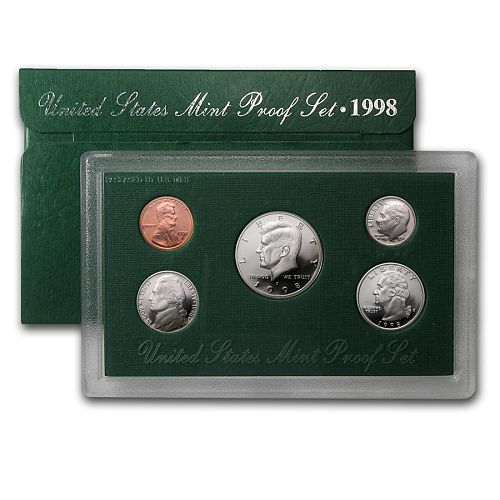 1998-S US Mint Proof Set  5-Coin Set