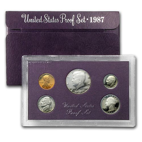 1987-S US Mint Proof Set  5-Coin Set