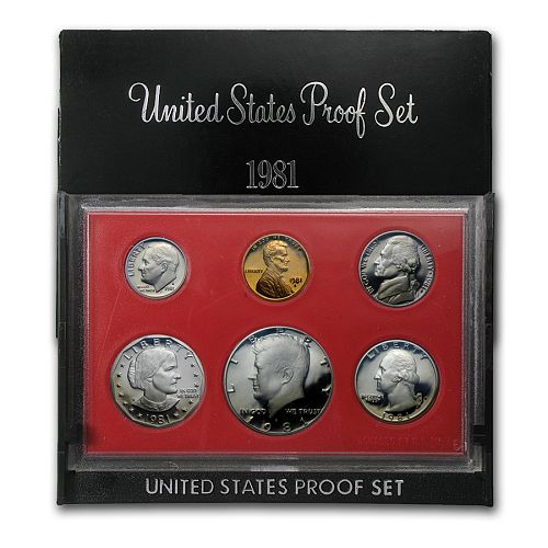 1981-S US Mint Proof Set  6-Coin Set