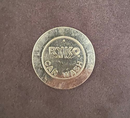 Ryko Car Wash Token, Metal.
