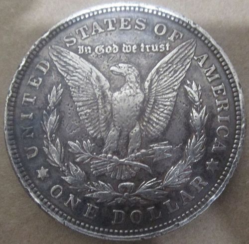 1921 Morgan Dollar with Chopmarks