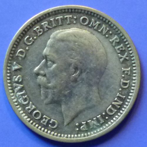 UK Great Britain 3 Pence 1934 KM# 831 Silver