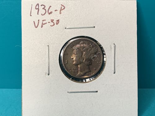 1936-P Mercury Dime