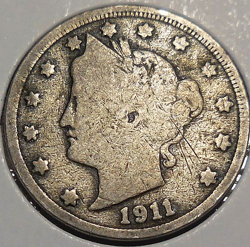 ✅1911-P Liberty Head Nickel 115 yrs old✅