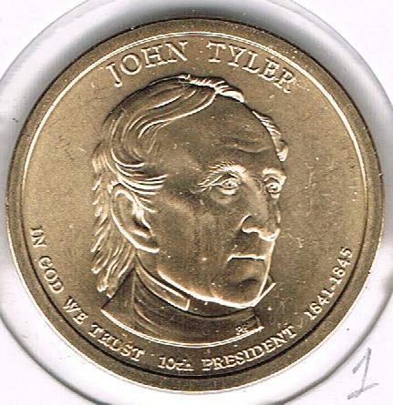 1 Dollar "Presidential Dollar" -  John Tyler 2009 D