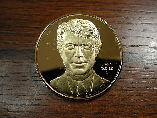 Jimmy Carter White House Historical Association Silver Presidential Coin NICE