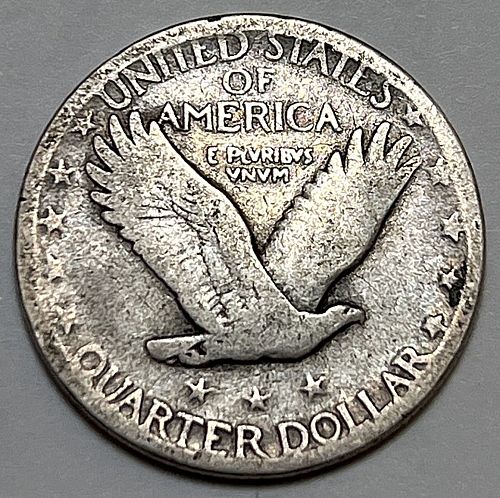 1929 D Standing Liberty Quarters Type 2. 61324