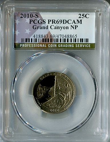 2010-S GRAND CANYON  N. P. CLAD    PCGS   PR 69 DCAM