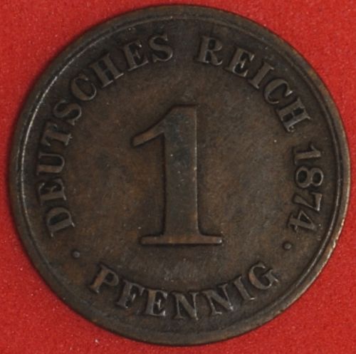 1874C Germany/Empire Pfennig VF