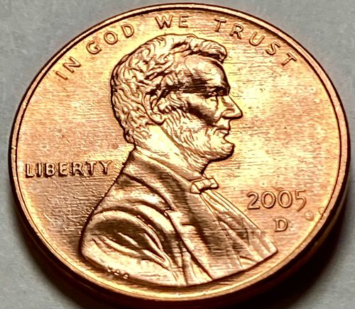 2005 D Lincoln Memorial Cent Small Cents