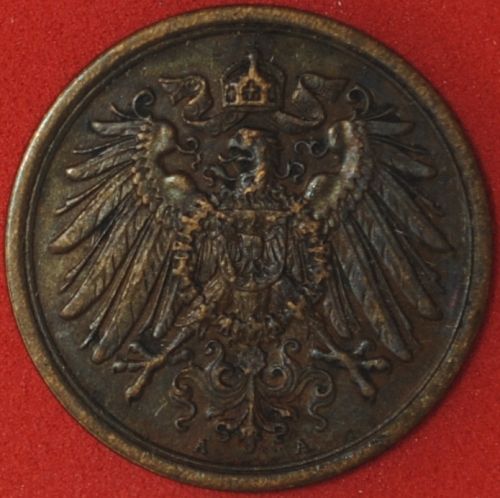 1904A Germany/Empire 2 Pfennig XF Details