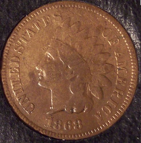 1868 Indian Head Penny VG10 #0299
