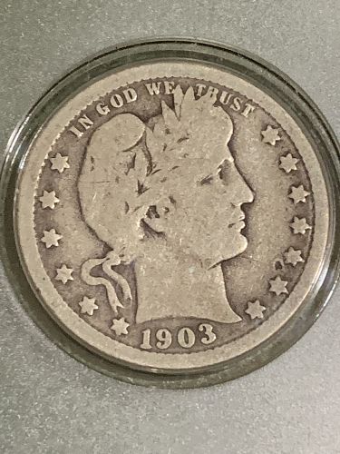 1903-P Barber Silver Quarter Dollar