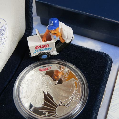2003-W AMERICAN SILVER EAGLE PROOF DOLLAR (99.99% PURE SILVER) Incl: COIN, BOX & COA