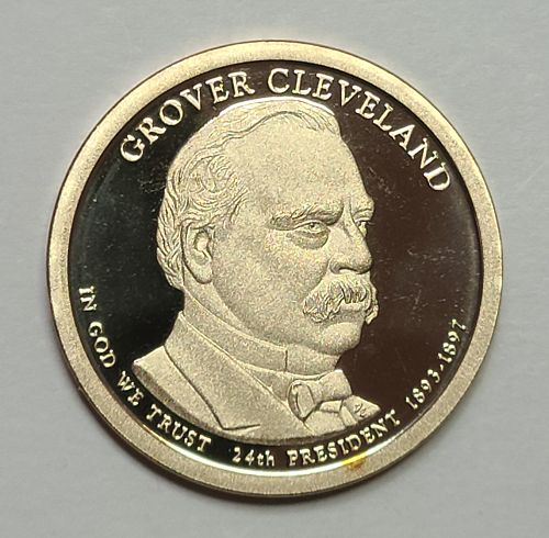 2012-S Cleveland 2nd Term Presidential Dollar Proof-64 (Near Gem)