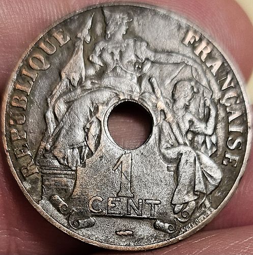 French Indochina 1 Cent 1922