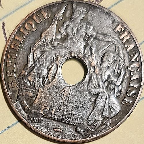 French Indochina 1 Cent 1922