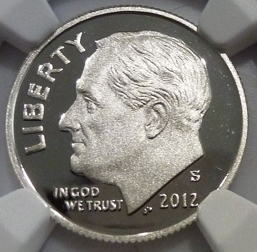 2012-S GEM PROOF SILVER  Roosevelt Dime  (50-01)