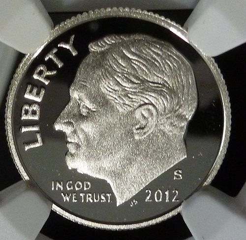 2012-S GEM PROOF SILVER  Roosevelt Dime  (50-02)