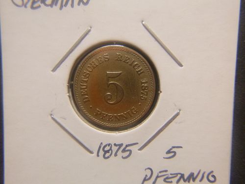 GERMAN 1875 A 5 PFENNIG