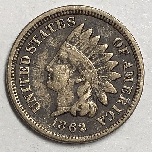 1862 CN Indian Head Cent 956