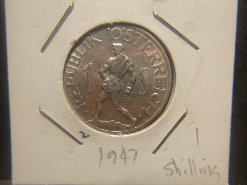 AUSTRIA 1947 1 SHILLING ALUMINIUM COIN