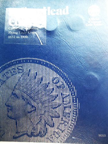 Indian Head Cent Album 1857 to 1909 (45 Coins) inc. all 3 Flying Eagle & 5 CN Cents