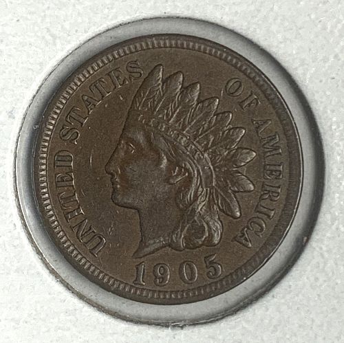 1905 Indian Head Cent AU58BN (5168)