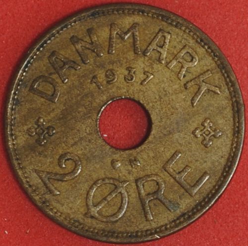 1937 Denmark 2 Ore XF