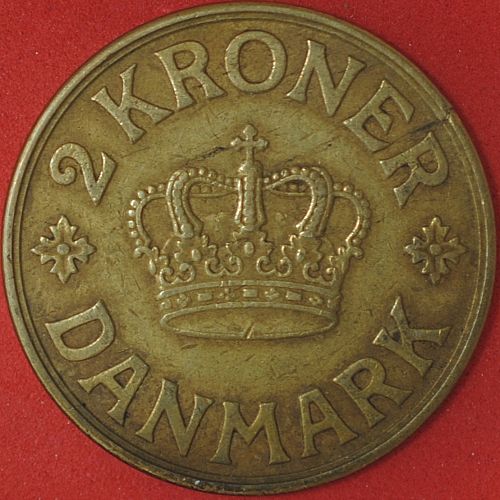 1939 Denmark 2 Kroner VF