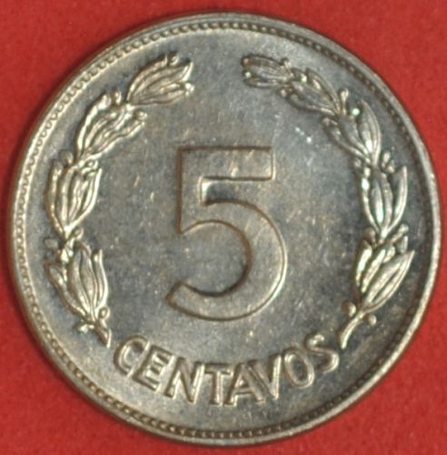 1946 Ecuador 5 Centavos BU #3