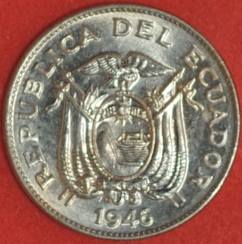 1946 Ecuador 5 Centavos BU #3